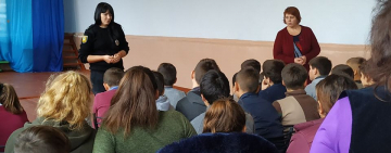 Ювенали Арцизького ВП відвідали Деленський навчальний заклад