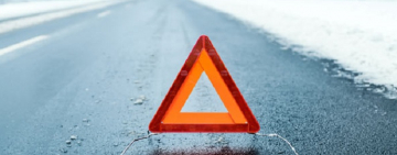 На трассе Одесса-Рени гололёд