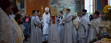 АРХИЕПИСКОП ВИКТОР АРЦИЗСКИЙ ВОЗГЛАВИЛ БОЖЕСТВЕННУЮ ЛИТУРГИЮ В ХРАМЕ ИОАННА БОГОСЛОВА