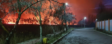 Очередной масштабный пожар в Одесской области. В этот раз - территория нацпарка (ВИДЕО)