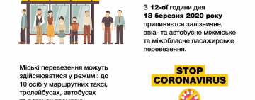В  Украине вводят запрет на пассажирские перевозки 