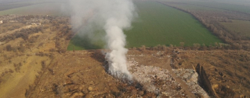 В Арцизе снова горел полигон бытовых отходов