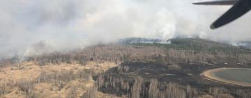Зведення ДСНС: триває ліквідація лісової пожежі у Чоронобильській зоні відчуження