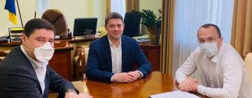 Килийский городской голова Павел Бойченко обсудил с главой ОГА Максимом Куцым первоочередные вопросы громады