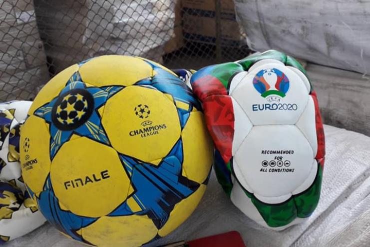 КОНТРАФАКТ: в Одесской области 2000 футбольных мячей уничтожены 