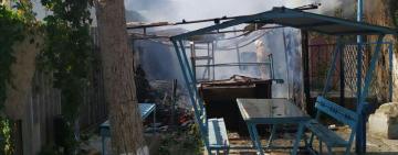 На территории базы отдыха в Одесской области горела надворная постройка и киоск