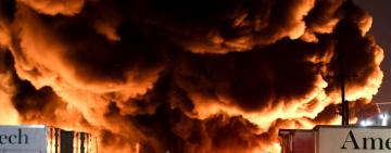 Опасное огненное торнадо в Калифорнии