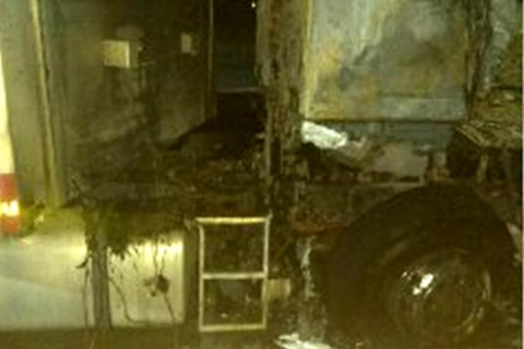 Ночной пожар: в Татарбунарах горел грузовик