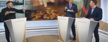 Нардепи у прямому ефірі скуштувати мівіну. "НЕ ФОНТАН"- прийшли до висновку народні обранці
