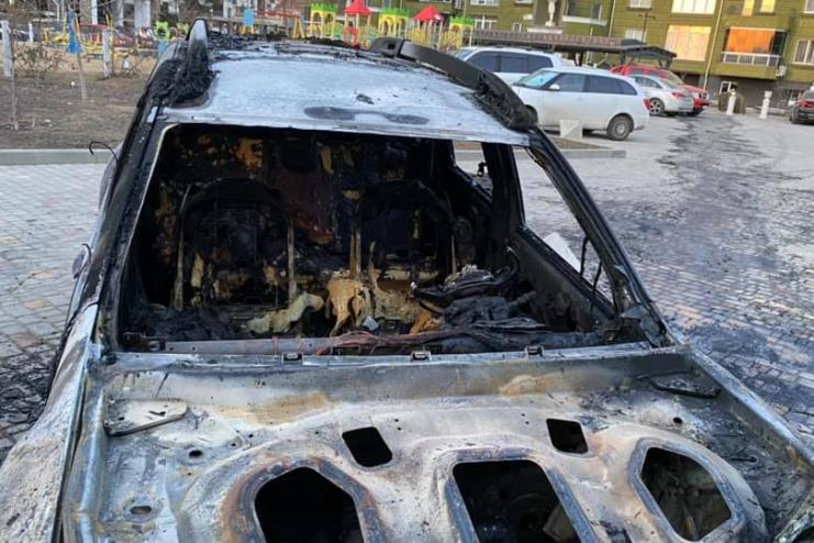 В Крыжановке подожгли автомобиль семьи депутата Белгород-Днестровского горсовета