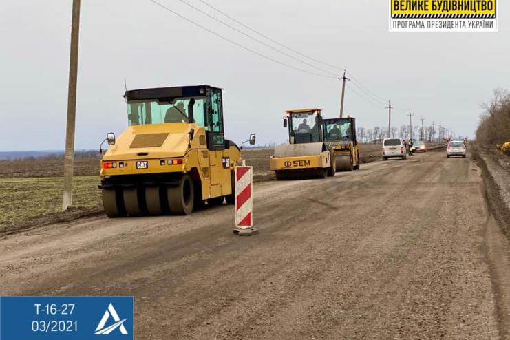 Відновлено ремонтні роботи на дорозі Т-16-27 КПП Серпневе – Тарутине – Арциз – Сарата