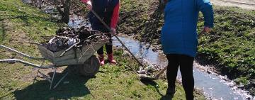 В Бородинской громаде расчистили русло реки, протекающей через село