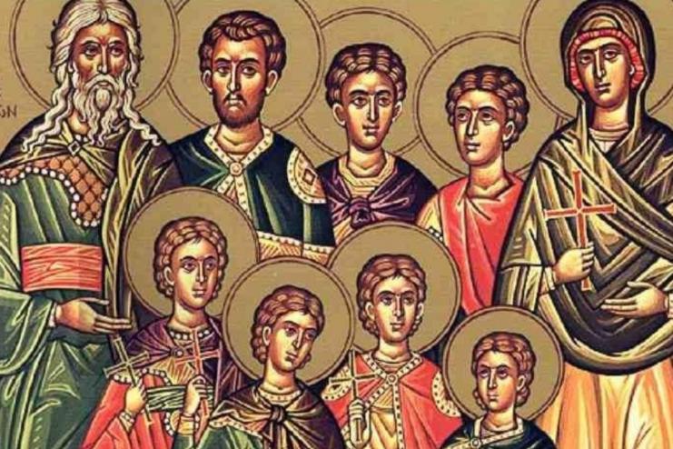 14 августа  СЕМЬ СВЯТЫХ МУЧЕНИКОВ МАККАВЕЕВ: АВИМ, АНТОНИН, ГУРИЙ, ЕЛЕАЗАР, ЕВСЕВОН, АЛИМ И МАРКЕЛЛ, МАТЬ ИХ СОЛОМОНИЯ И УЧИТЕЛЬ ИХ ЕЛЕАЗАР 