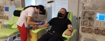 В Одесі патрульний став донором тромбоцитів, щоб врятувати життя дитині