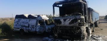 ОТОМСТИЛ: житель Одесской области поджёг грузовик и микроавтобус знакомого