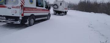 Рятувальники Одещини 8 разів допомогали вилучити авто із снігових заметів та слизьких ділянок доріг