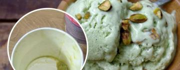 Киевлянка нашла иголку в баночке с мороженым (видео)