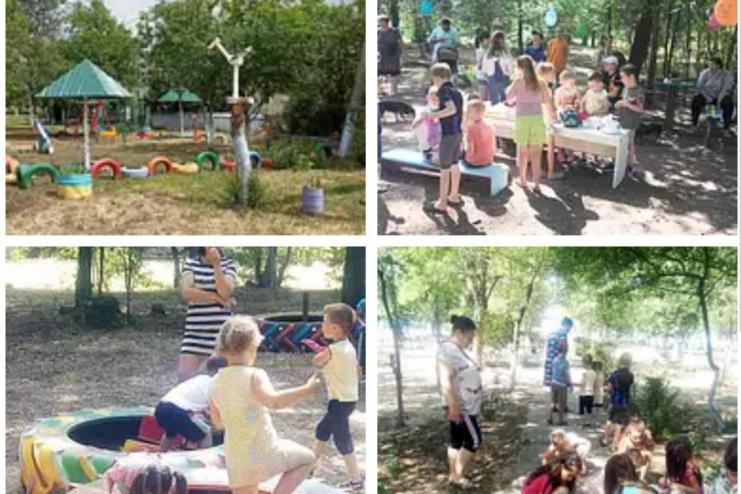 У селі Мирнопілля Теплицької громади з'явилися ігрові майданчики 