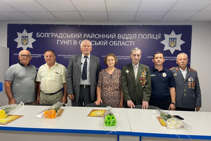 Роман Галкін вручив грамоти та подяки ветеранам правопорядку Болградщини