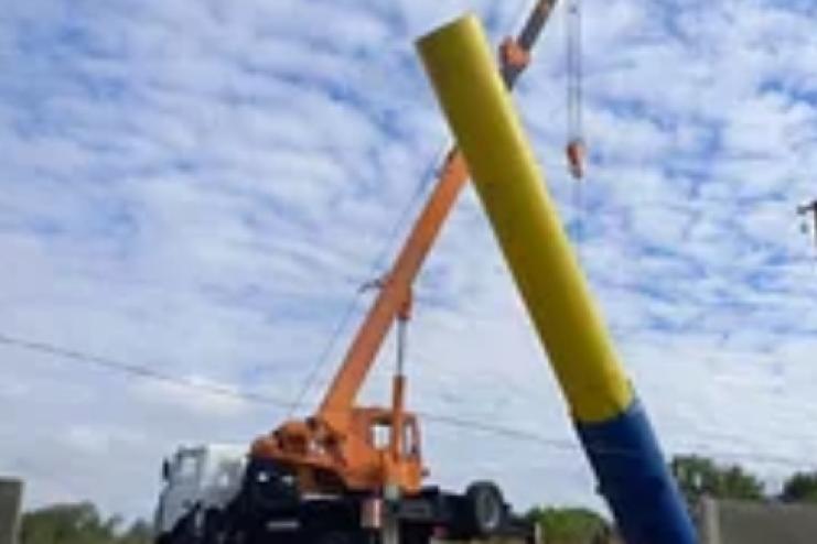 В селі Веселий Кут Теплицької громади встановлено нову водонапірну вежу