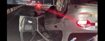 Вранці на Овідіопольській дорозі перевернулася автівка 