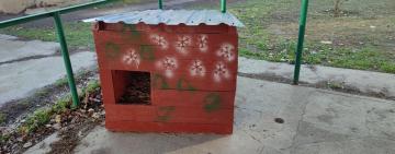 В Кілії небайдужі жителі, опікуючись бездомними тваринками, створюють їм теплі будиночки