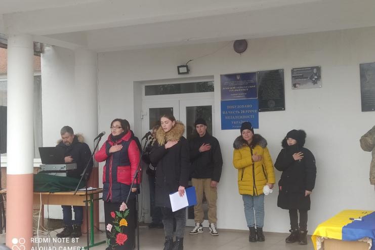 В пам'ять про загиблого на передовій жителя Кілійської громади встановлено меморіальну дошку
