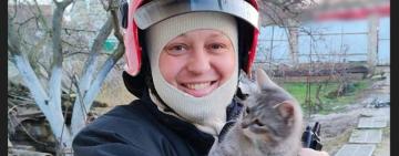 В Акермані на пожежі врятували пухнастика