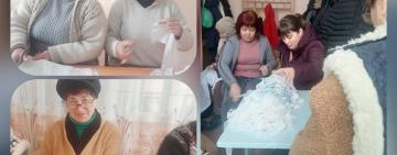 Маскувальні сітки від мешканців села Перемога для Перемоги України