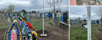 Верх цинізму і ненависті: на могилах загиблих Захисників Кілійської громади нелюди зривають прапори