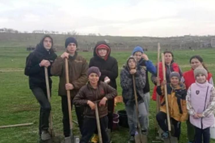 У Веселому Куті Теплицької громади висадили дерева акації