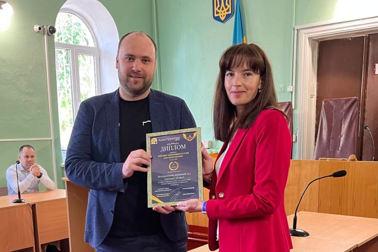Болградський районний суд нагородили дипломом за почесне третє місце в рейтингу судів Одещини