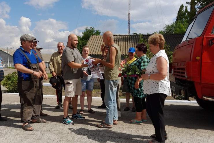 На Березинському КХП урочисто зустріли першу машину з зерном врожаю 2023 року!