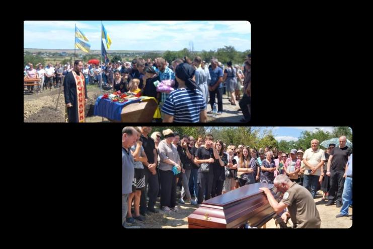 Тяжкі втрати: на Болградщині двох воїнів провели в останню путь