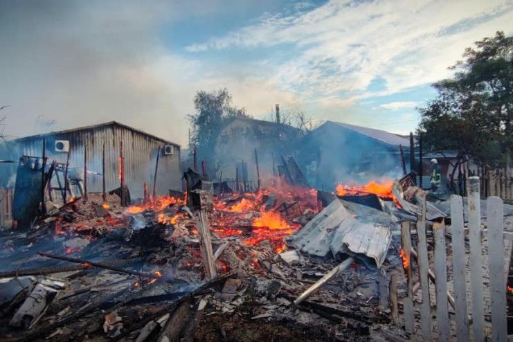 На Одещині горіла база відпочинку