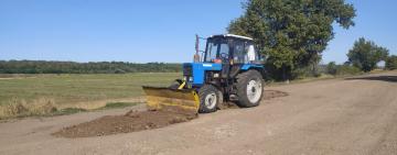 На Тарутинщині зробили ділянку автошляху власними силами