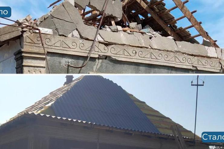 Одещина: у постраждалому від російських обстрілів селі за сім мільйонів відремонтували будинки