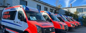 Одеса отримала в подарунок 5 реанімобілей