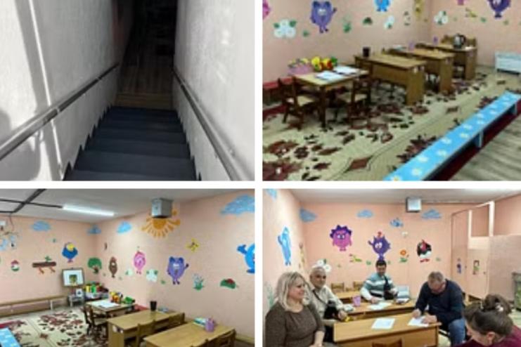 В Мирнопільському дитячому садочку побудували найпростіше укриття