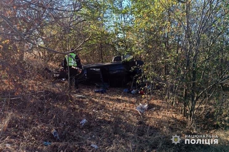 Постраждали водійка і її маленький син: на трасі Одеса-Рені жителька Тарутинської громади не впоралась з керуванням і вилетіла в кювет