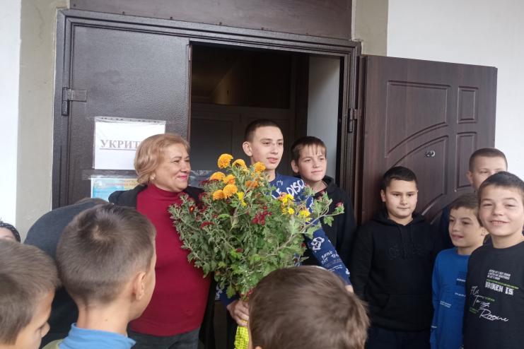 Приємна зустріч юного чемпіона з боксу Олександра Мельника у рідній Мало-Ярославецькій гімназії