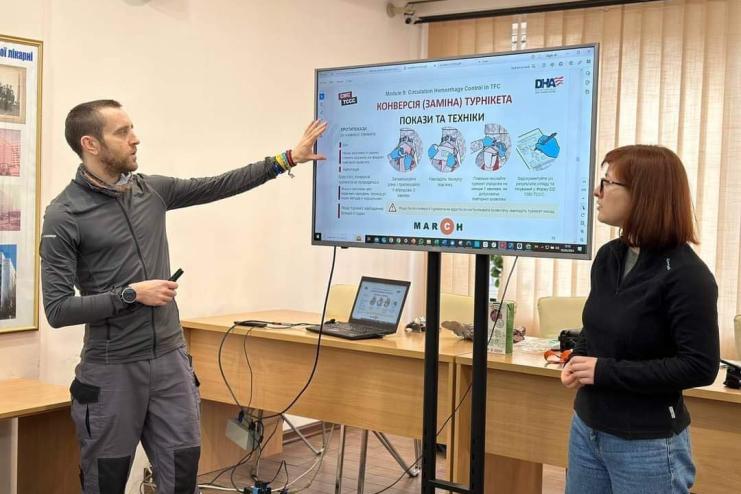 На Одещині організовано навчання для медиків від колег з Великої Британії 