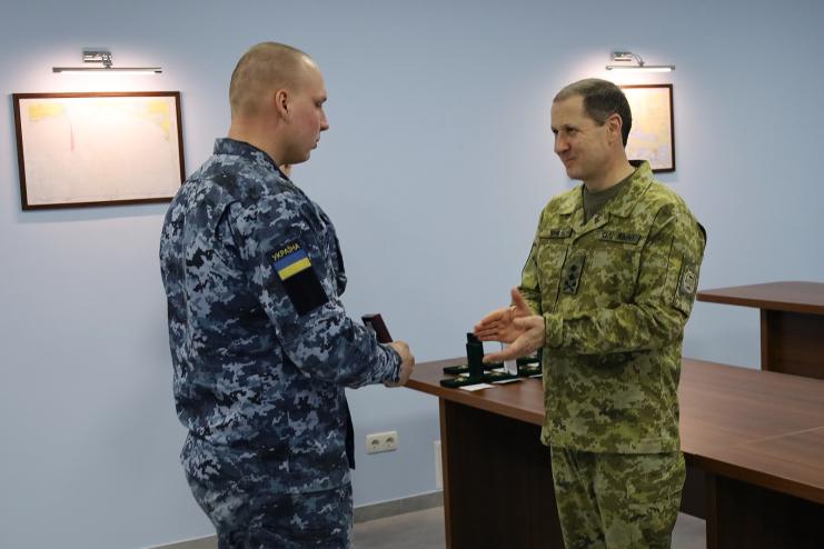 Морський прикордонник з Одещини нагороджений медаллю президента України