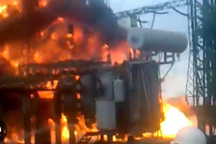 На Одещині через пожежу чотири населені пункти залишились без світла