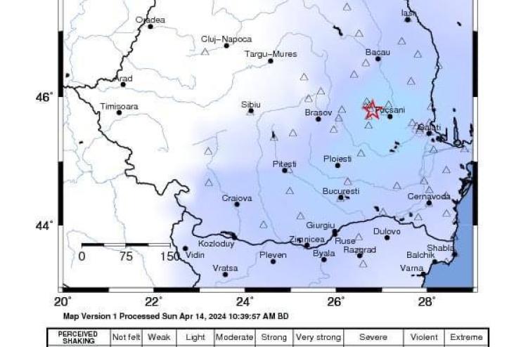 В Румунії неподалік від Бессарабії стався черговий землетрус