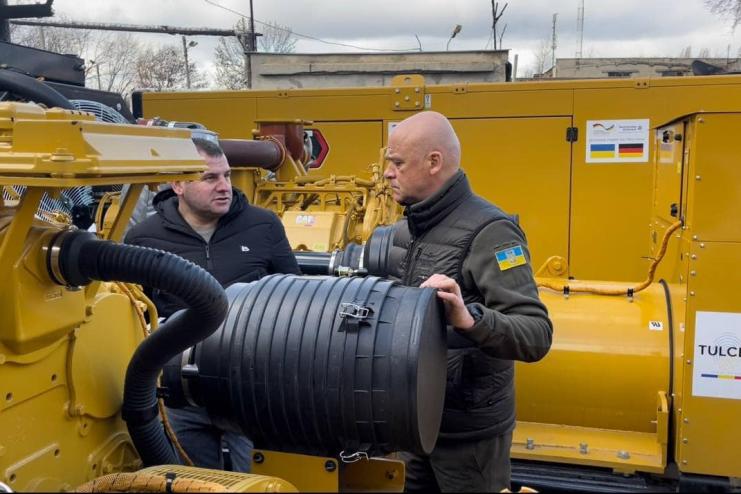 Одеська мерія роздала генератори, які передали Німеччина та Італія, окремим ресторанам – Ганул