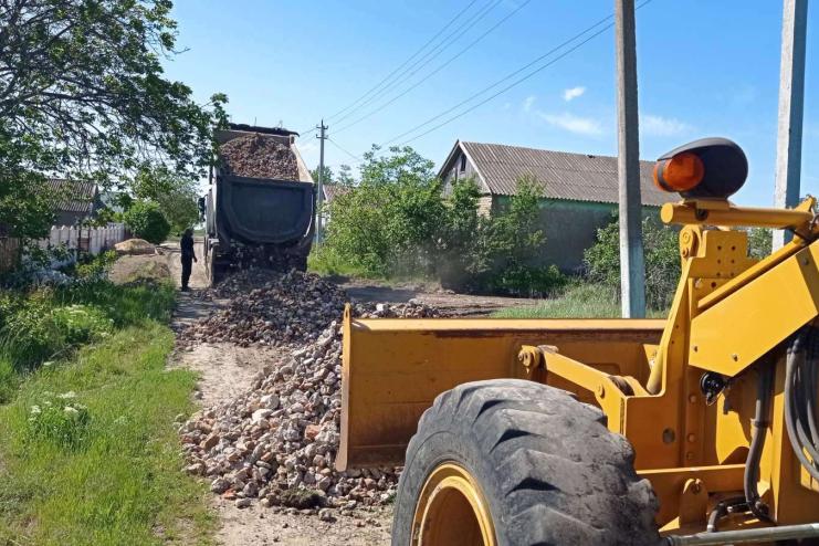 У селі Бородінської громади зробили ремонт вуличних доріг та провулків