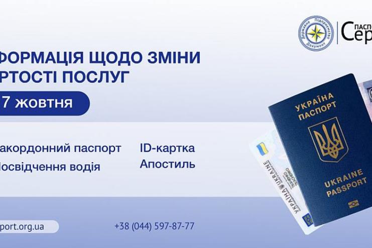 Від завтра в Україні зростають ціни на послуги паспортно-міграційного характеру