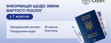 Від завтра в Україні зростають ціни на послуги паспортно-міграційного характеру