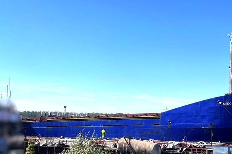 Суховантаж, який незаконно заходив у порти Криму, затримали на Одещині і передали у власність держави